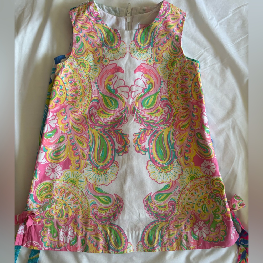 LILLY PULITZER TODDLER SHIFT DRESS , SIZE 2T, EUC